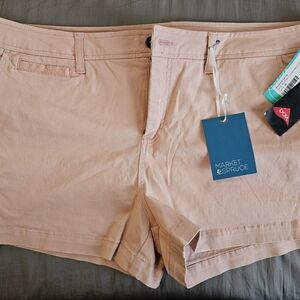 Market & Spruce Women's Pinkish/Tan Shorts